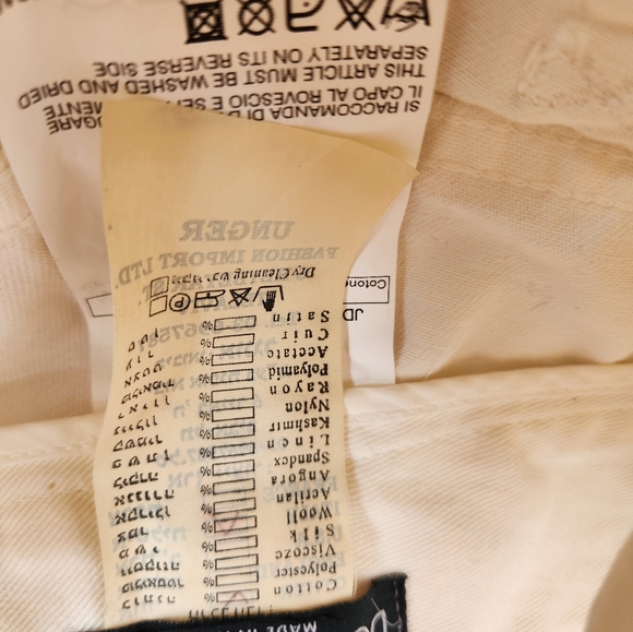 Y2K Dolce & Gabbana White Western glam Turquoise rhinestone Jeans it 36 0/2 - Picture 8 of 9